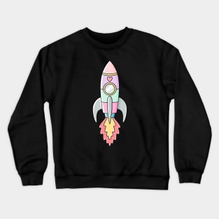 Kawaii Rocket Ship Crewneck Sweatshirt